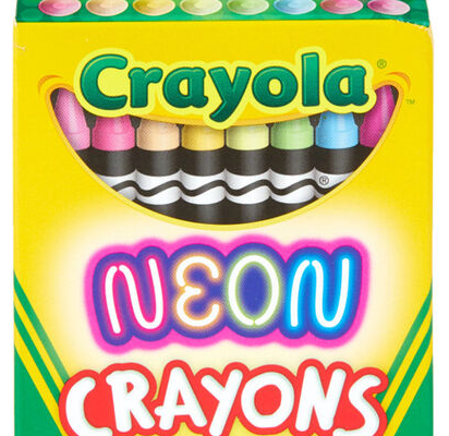 Crayola 24 Count Neon Crayons
