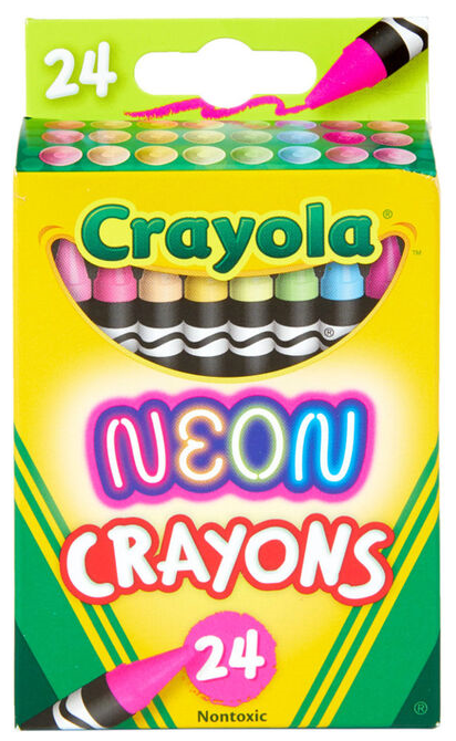 Crayola 24 Count Neon Crayons