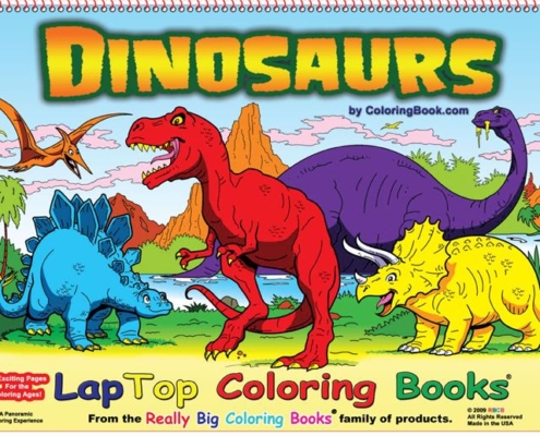 Dinosaurs Laptop Coloring Book