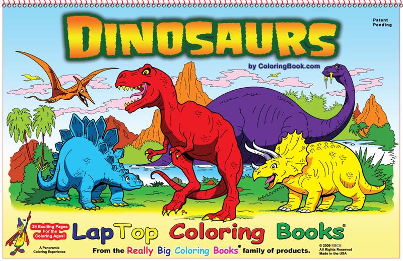 Dinosaurs Laptop Coloring Book