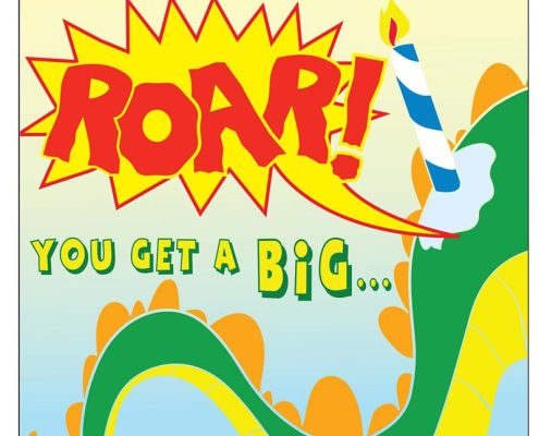 Big Dinosaur Birthday Card