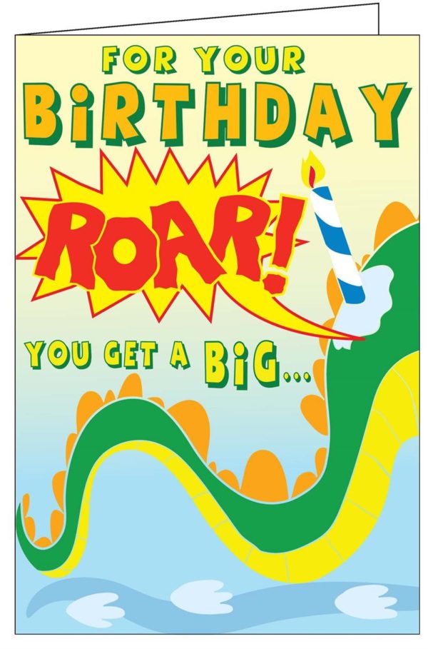Big Dinosaur Birthday Card