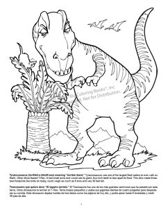 Coloring Page Tyrannosaurus