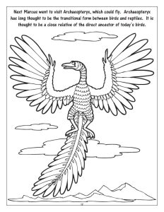 Coloring Page Archaeopteryx