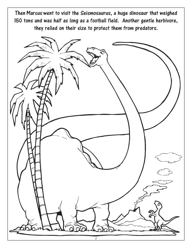 Seismosaurus Coloring Page