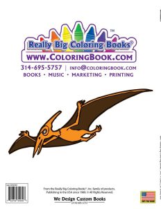 Dinosaurs Coloring Book Back Cover