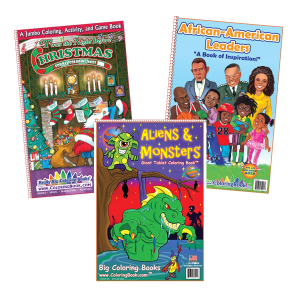 Giant Tablet Coloring Books 11" x 17" bound on left side