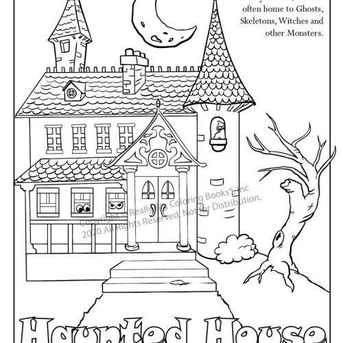 Halloween Coloring and Activity Book 8.5 x 11