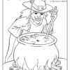 Witch Halloween Coloring Page