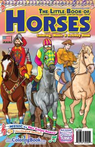 Little Book of Horses Travel Tablet Coloring Book