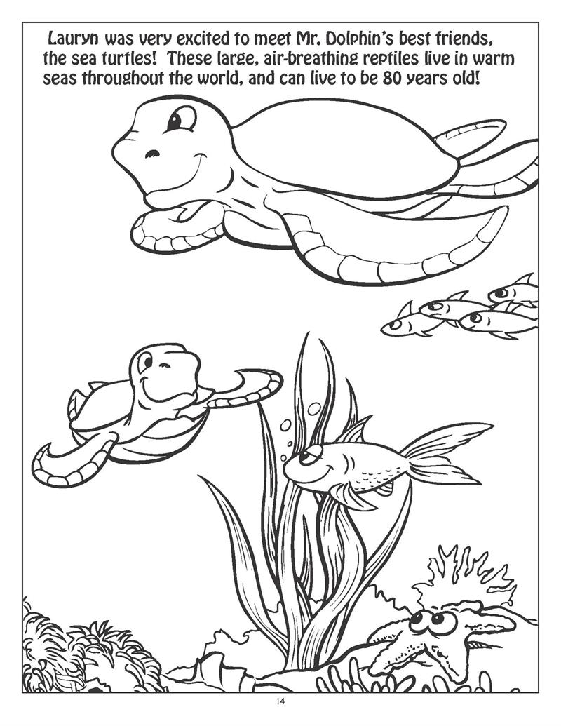 Sea Turtles Coloring Page