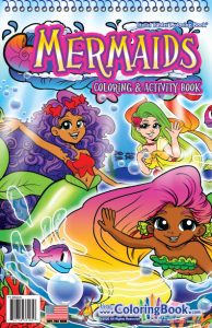 Mermaids Travel Tablet Coloring Book