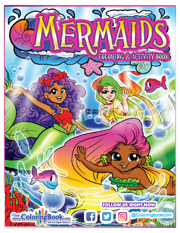 Mermaids Coloring Book