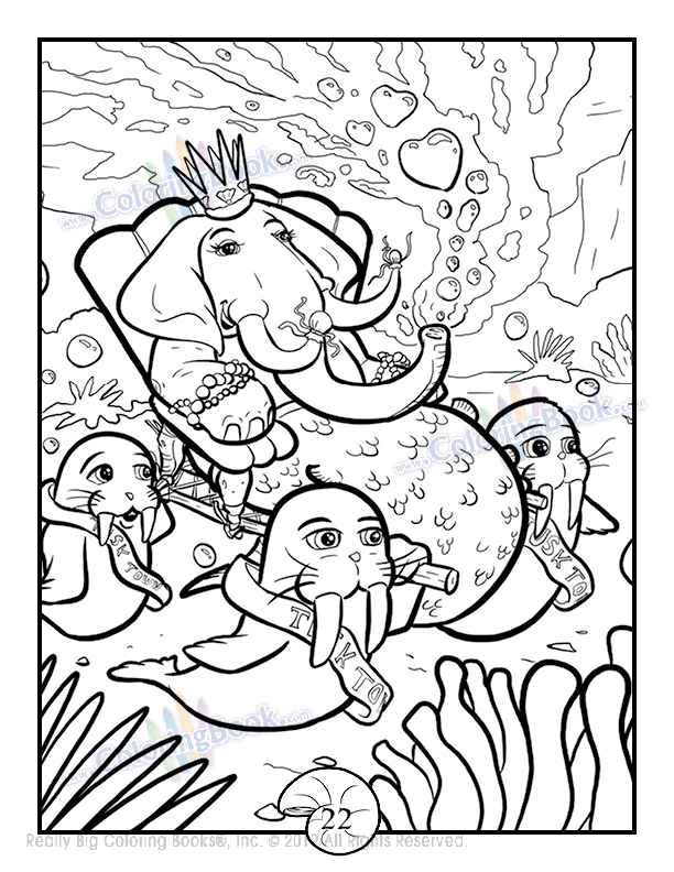 Merelephant Coloring Page