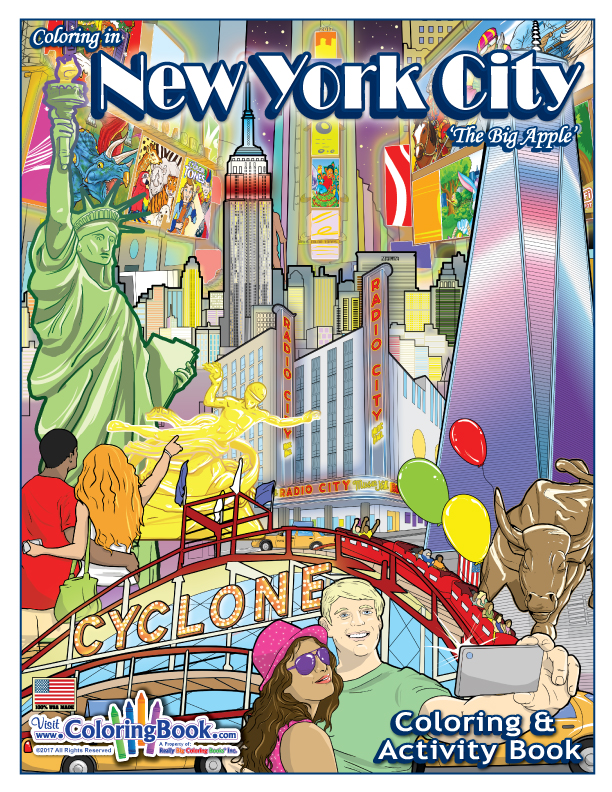 Coloring in New York City Coloring Book