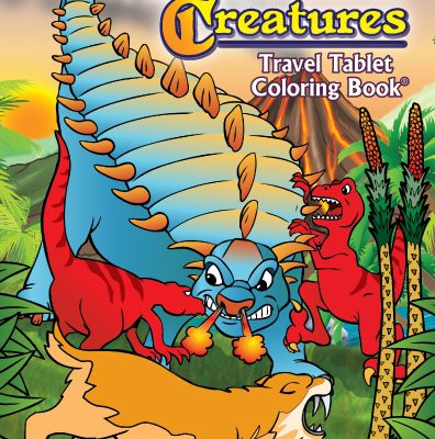 Prehistoric Creatures Travel Tablet Coloring Book