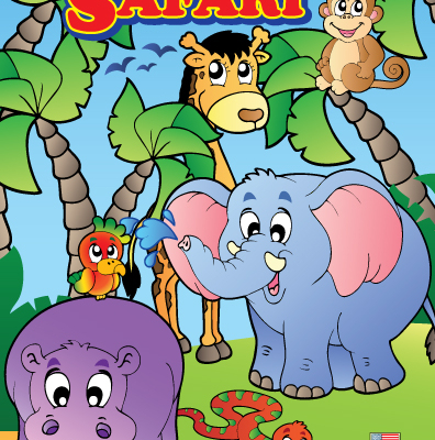 Super Safari Travel Tablet Coloring Book