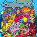 Sea Creatures Travel Tablet Coloring Book