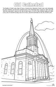 Old Cathedral St. Louis Coloring Page