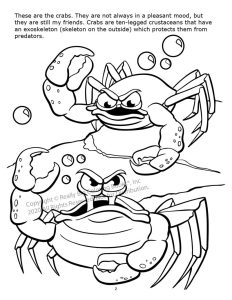 Crabby Crabs Coloring Page