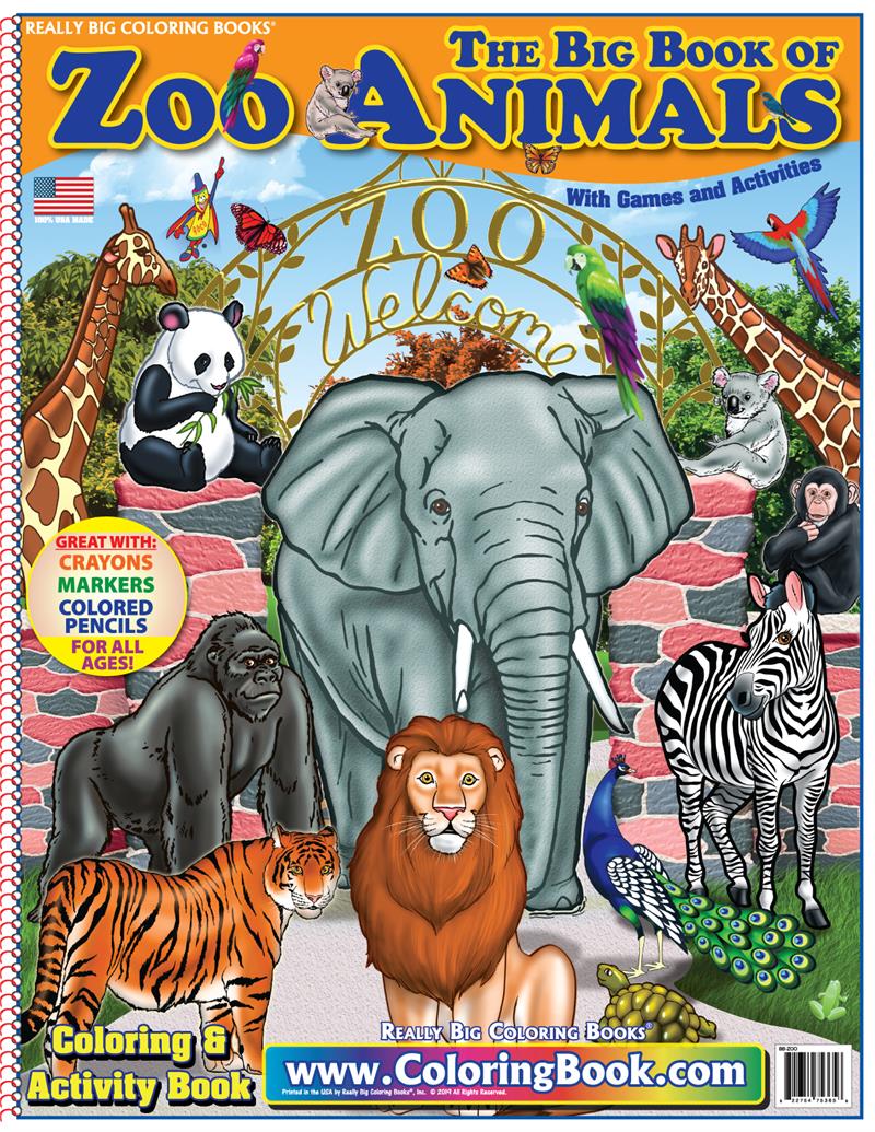 Zoo Animals Really Big Coloring Book