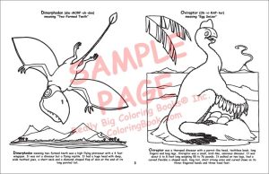 Dimorphodon Coloring Page and Velociraptor Coloring Page