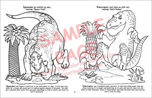 Iguanodon Coloring Page and Oviraptor Coloring Page