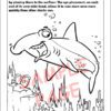 Hammerhead Shark Travel Tablet Coloring Page