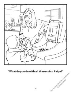 Bethpage Federal Credit Union Coloring Page: Saving Coins