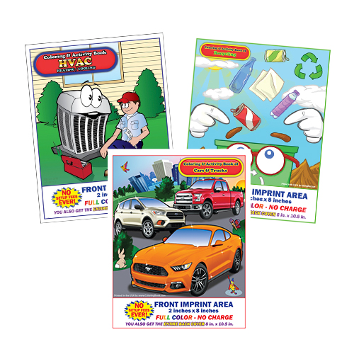 8.5″x11″ Imprintable Coloring Books