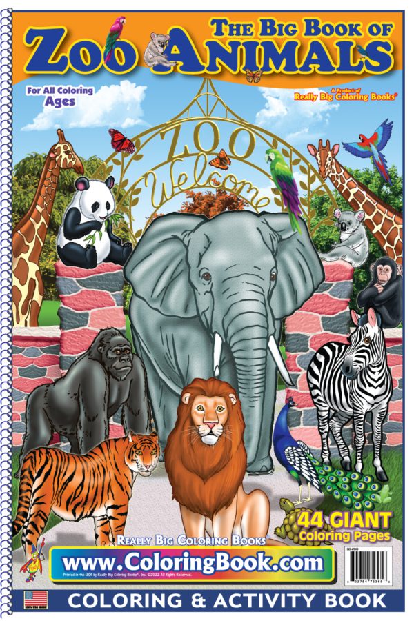 Zoo Animals Really Big Coloring Book