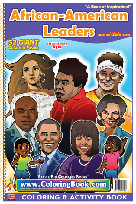African American Leaders Really Big Coloring Book