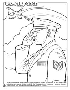 United States Air Force Coloring Page