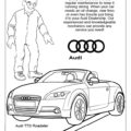 Audi Service Coloring Page