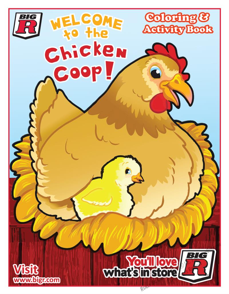 Big R Stores Coloring and Activity Book Welcome to the Chicken Coop