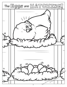 Big R Stores Coloring Page: The Eggs are Hatching