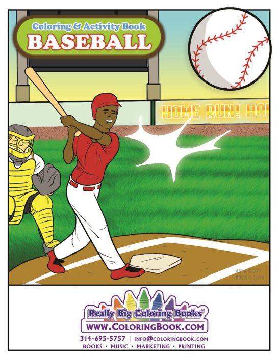 Baseball Imprintable Coloring and Activity Book