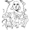Beyonce Coloring Page