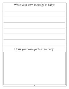 A Letter for Baby Coloring Page