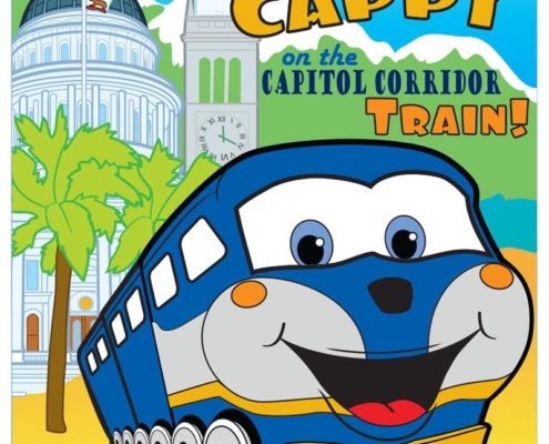 Adventures with Cappy on the Capitol Corridor Train! Coloring & Activity Book created for Capitol Corridor Joint Powers Authority