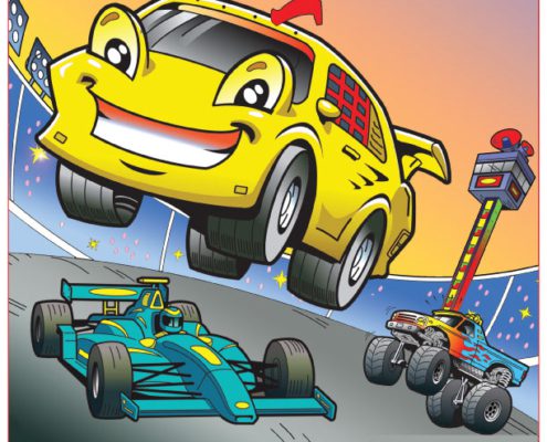 Cars Imprint Coloring Book