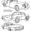 Sports Cars Coloring Page