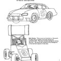 Auto Competitions Coloring Page