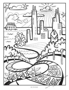 Chance the Rapper and The Social Experiment Magnificent Coloring Book. Coloring Page