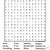Children's Dental Group Coloring Page: Word Search