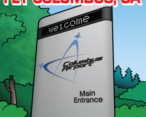 Fly Columbus GA Airport Coloring and Activity Book