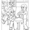 Fly Columbus GA Airport Coloring Page: Waiting for Your Flight