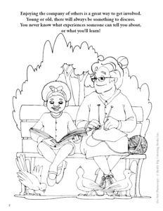 Enjoy Time With Others Coloring Page