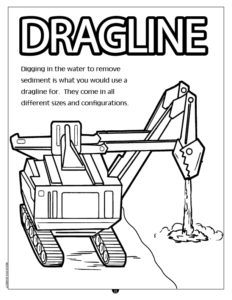 Dragline Coloring Page