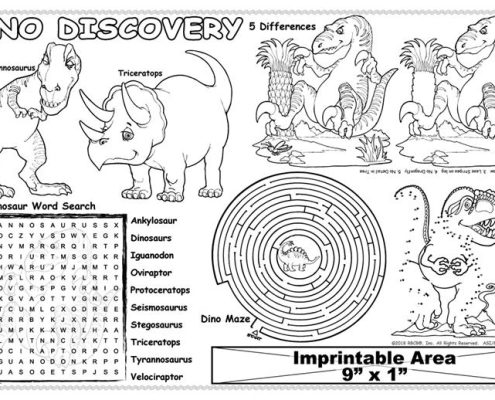 Dinosaurs Coloring Placemat